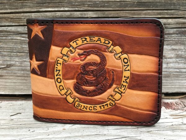Don't Tread on Me Tooled Wallet