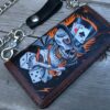 The Gambler Tooled Biker Wallet by Christoph Joseph Leather