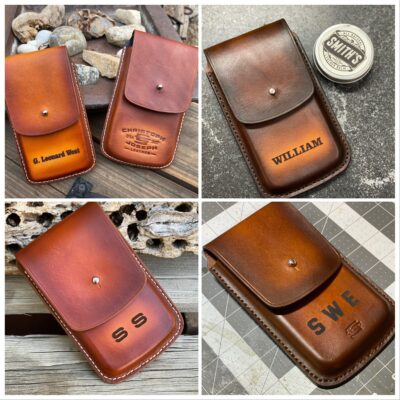 Custom molded leather smart phone case by Christoph Joseph