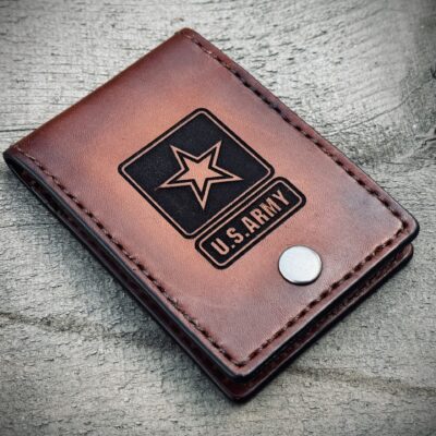 Laser Engraved card holder wallet by Christoph Joseph