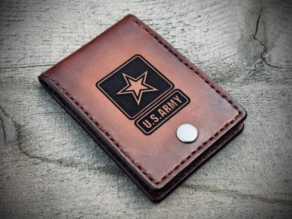 Laser Engraved card holder wallet by Christoph Joseph