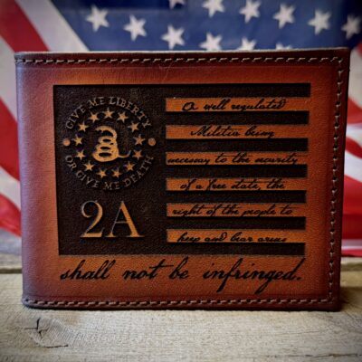 2nd Amendment Engraved Bifold Wallet