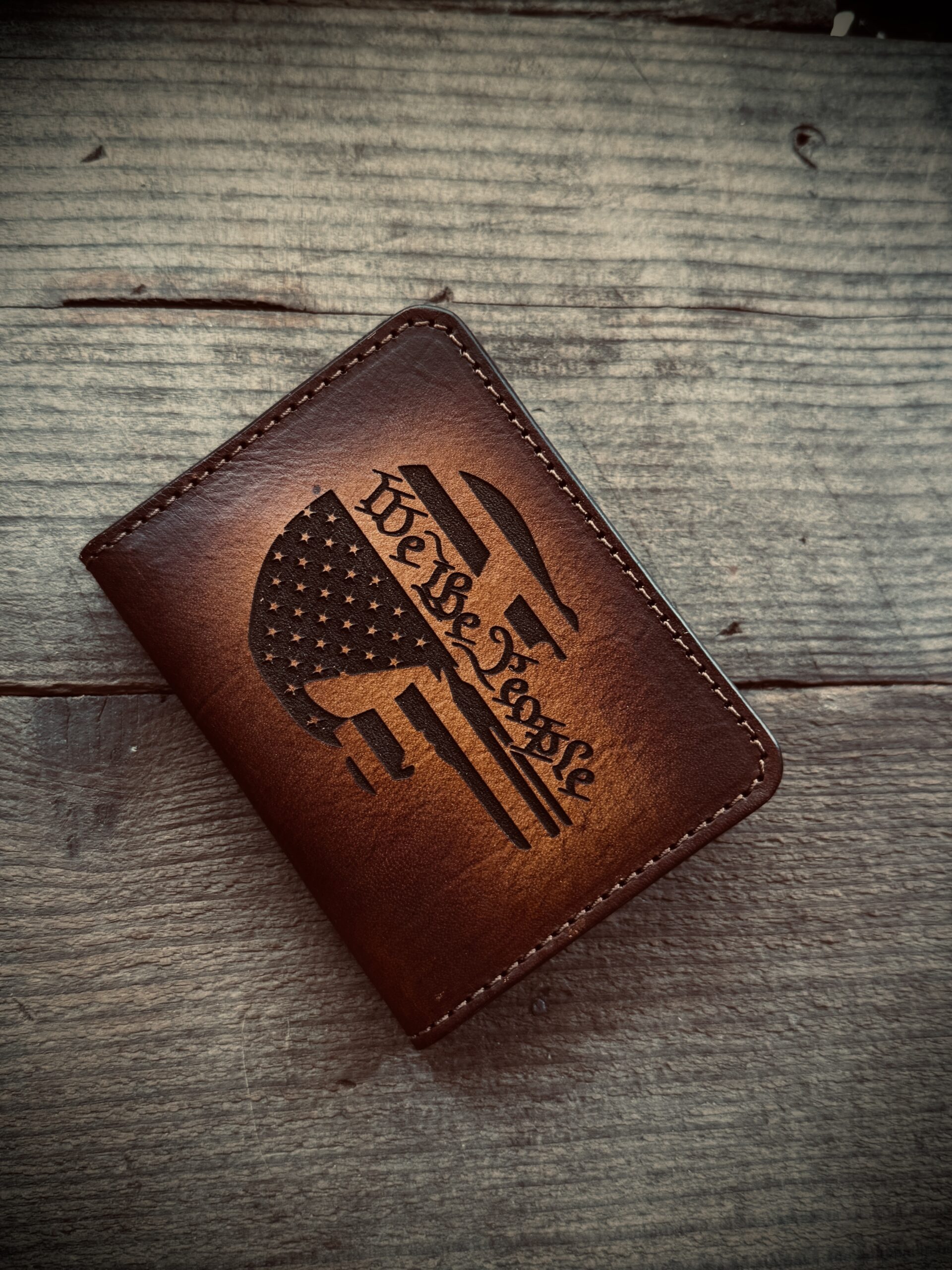 Patriotic Punisher Skull Card Holder - Image 2