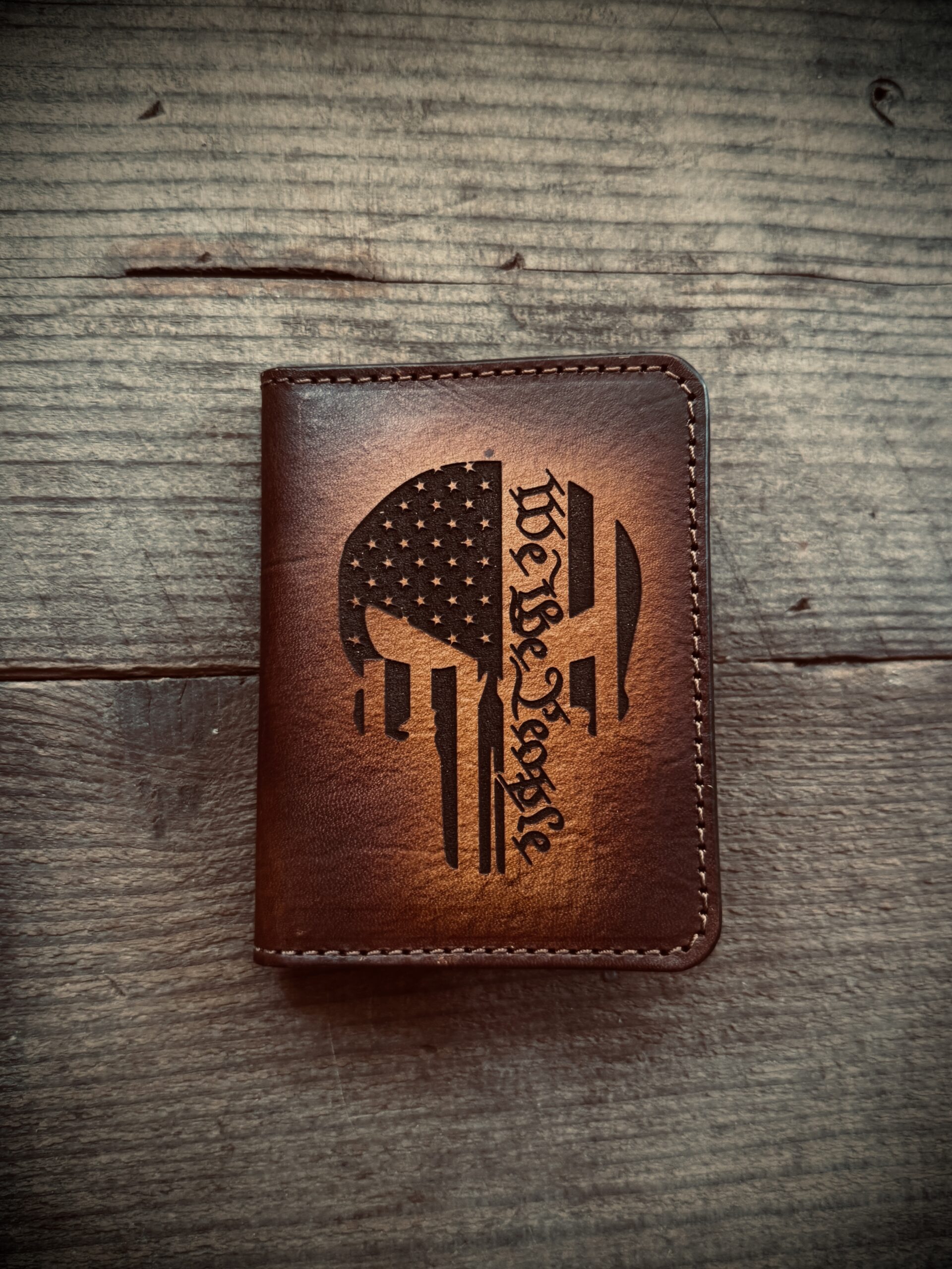 Patriotic Punisher Skull Card Holder - Image 3