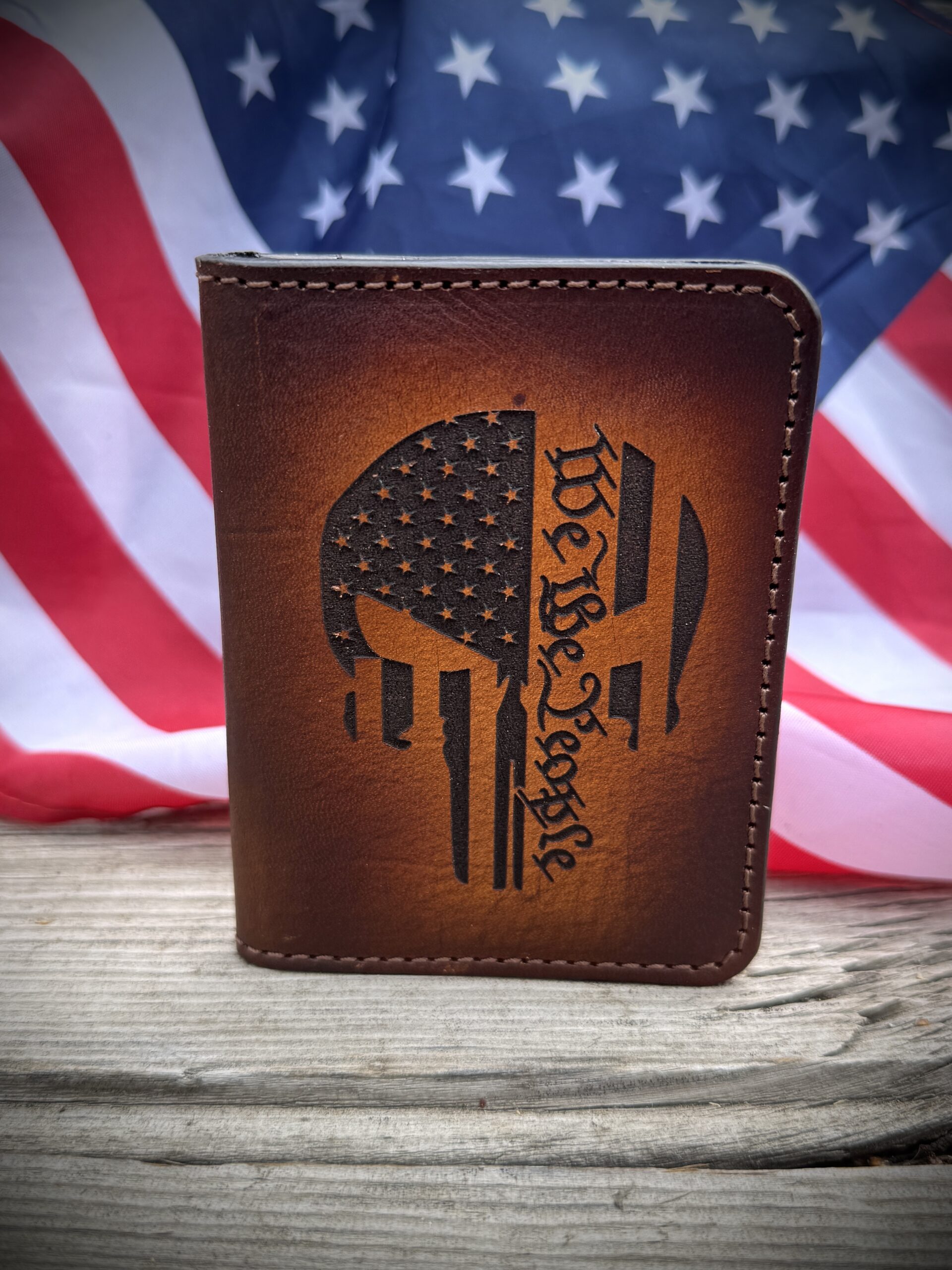 Patriotic Punisher Skull Card Holder - Image 4