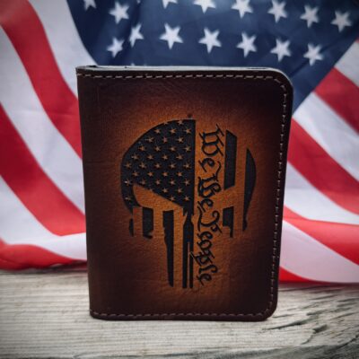 Patriotic Punisher Skull Card Holder