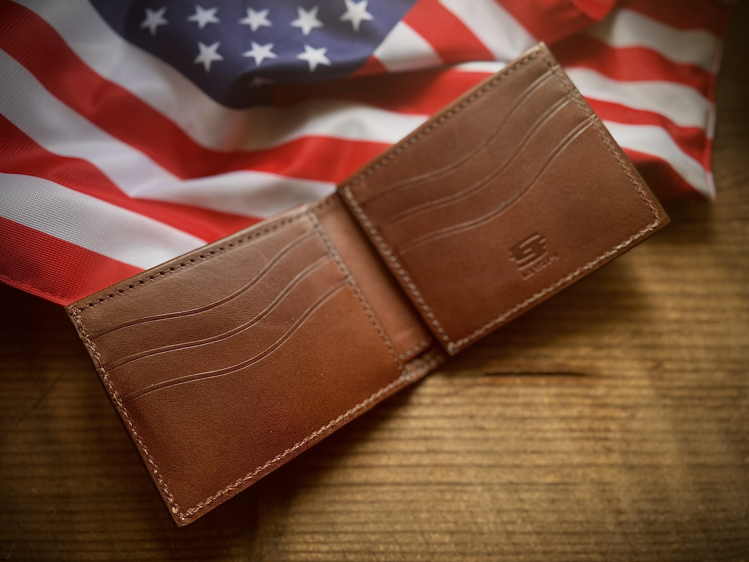 America 250 Wallet - 1776 -2016 Celebrating Freedom Engraved Premium Bifold Leather Wallet - Image 5