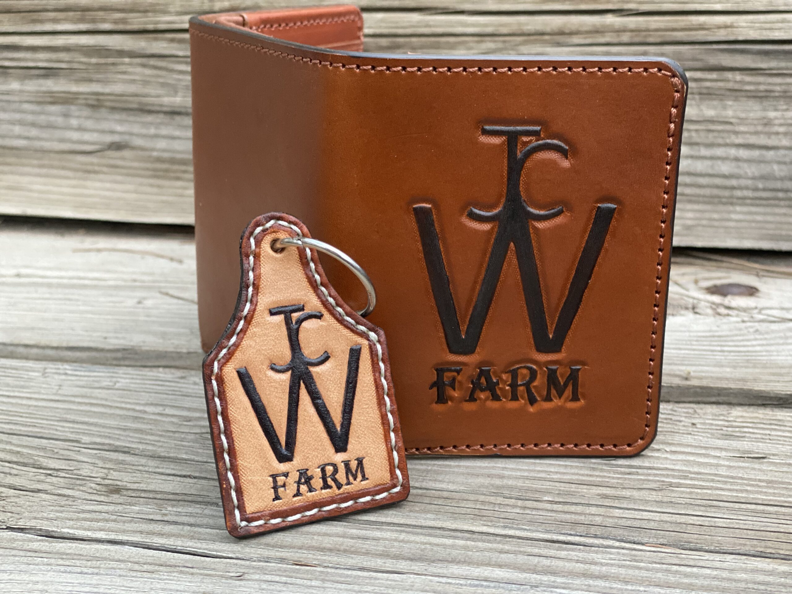 Custom Branded Leather Trifold