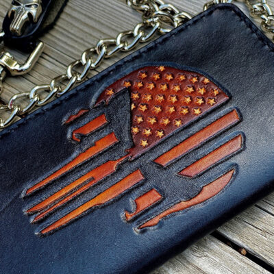 Punisher Skull Biker Wallet