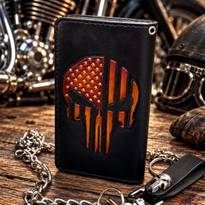 Punisher Skull Biker Wallet