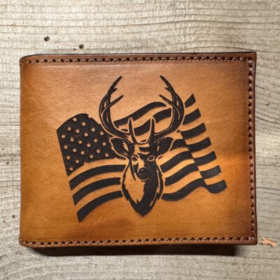 Laser Engraved Buck Wallet